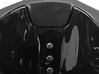 Whirlpool Badewanne schwarz Eckmodell mit LED 205 cm TOCOA_780821