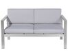 Set divani da giardino con tavolino alluminio anodizzato grigio chiaro SALERNO_679521