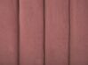 Cama de casal em veludo rosa 140 x 200 cm AMBILLOU_857083