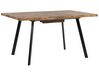 Extending Dining Table 140/180 x 90 cm Light Wood and Black HARLOW_793866