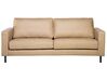 Soffgrupp 2-sits soffa + fåtölj konstläder beige SAVALEN_725525