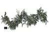 Weihnachtsgirlande weiss mit LED-Beleuchtung Schnee bedeckt 180 cm WHITEHORN_813259