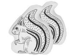 Lasten tyyny 2kpl 42 x 48 cm valkoinen/musta KOLKATA