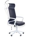 Faux Leather Swivel Office Chair Black LEADER_862644