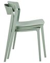 Set of 2 Dining Chairs Mint Green SOMERS_873415