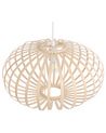 Lampe suspension ovale en bambou clair HAVEL_784914