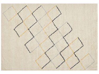 Bavlnený koberec 160 x 230 cm béžový TEZPUR