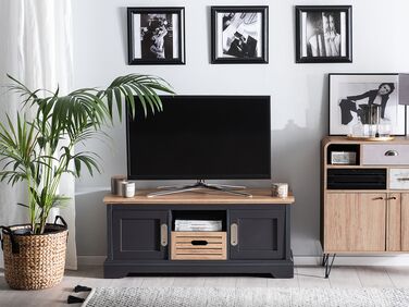 TV Stand Light Wood with Grey GARET