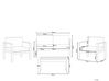 Lounge Set Aluminium 4-Sitzer Auflagen dunkelgrau SALERNO_800361