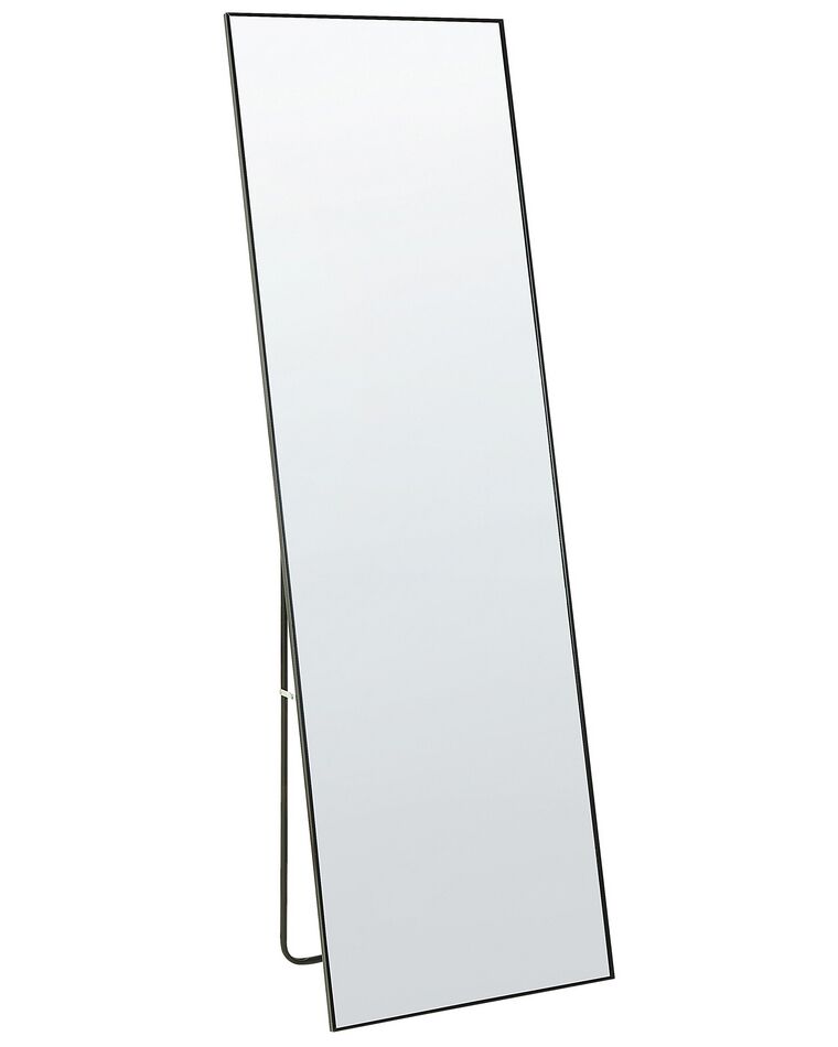 Stehspiegel schwarz rechteckig 50 x 156 cm BEAUVAIS_844265