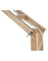 Lampka biurkowa regulowana drewniana biała SALADO_253743