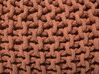 Pufe redondo em tricot cobre 50 x 35 cm CONRAD_702904