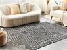 Bavlněný koberec 160 x 230 cm černý/bílý KHENIFRA_831115