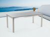 Tavolo da pranzo metallo e granito grigio 180 x 90 cm GROSSETO_821690