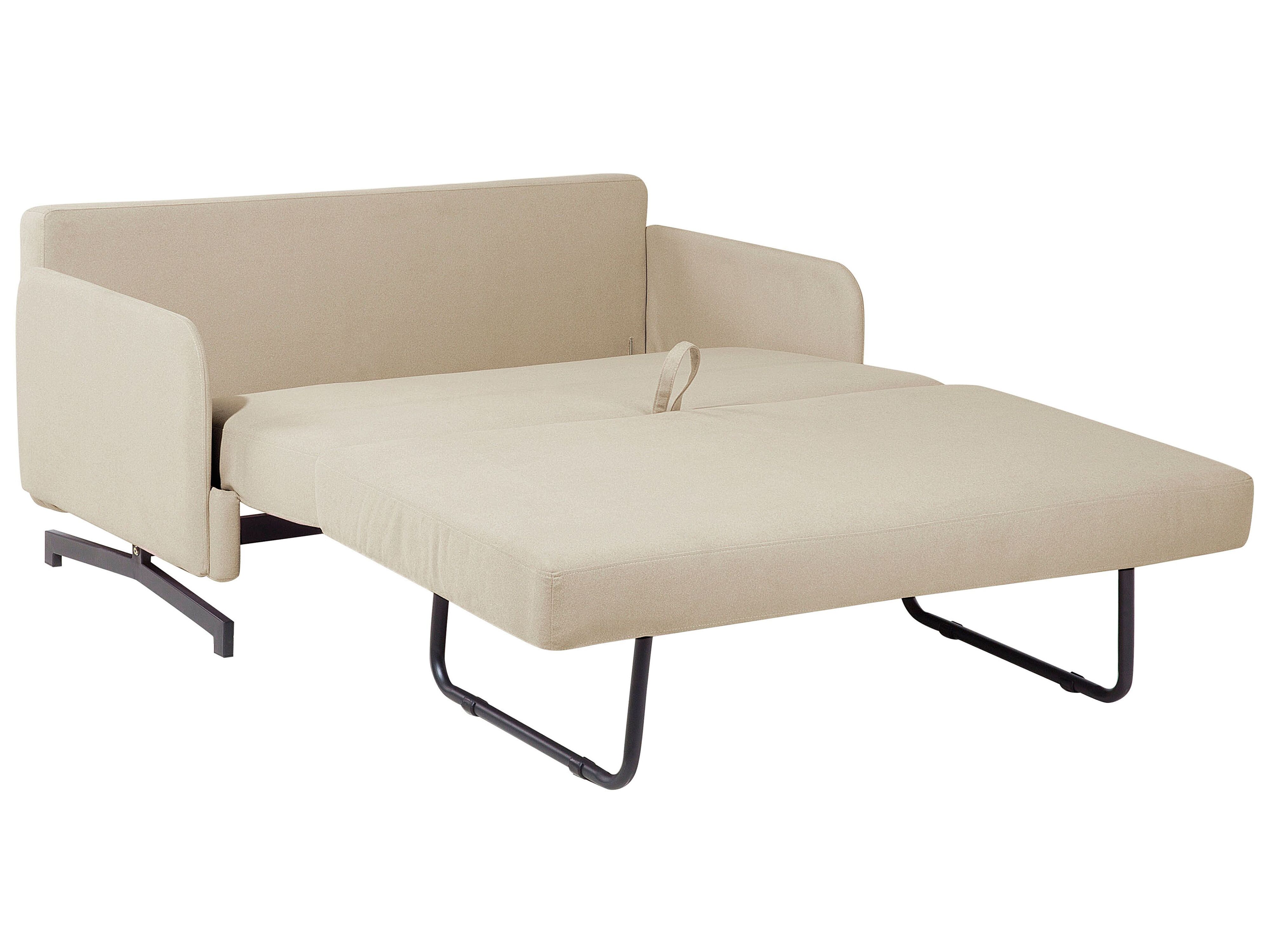 Sofa rozkładana beżowa BELFAST