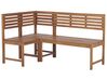 Rohová zahradní souprava s lavicí z akáciového dřeva TREIA_811880