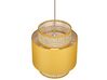 Lampa wisząca rattanowa naturalna z żółtym BOERI_836982