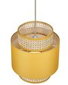 Lampe suspension en rotin jaune et naturel BOERI_836982