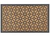 Coir Doormat Geometric Pattern Natural and Black BELUKHA_905020