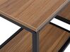Konzolový stolík tmavé drevo/čierna BELMONT_758915