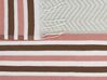 Blanket 130 x 170 cm Pink and Beige MAGAR_834731