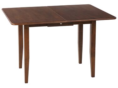 Table à manger extensible 90/120 x 60 cm bois foncé MASELA