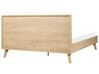 Łóżko rattanowe 160 x 200 cm jasne drewno MONPAZIER_863387