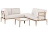 Lounge Set Aluminium sandbeige 6-Sitzer linksseitig modular Auflagen hellbeige RIMA III_918149