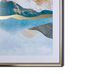 Wandbild mit Rahmen bunt Berglandschaft 60 x 80 cm ENEWARI_784740