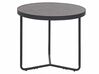 Set of 2 Coffee Tables Concrete Effect with Black MELODY Small and Medium_822518