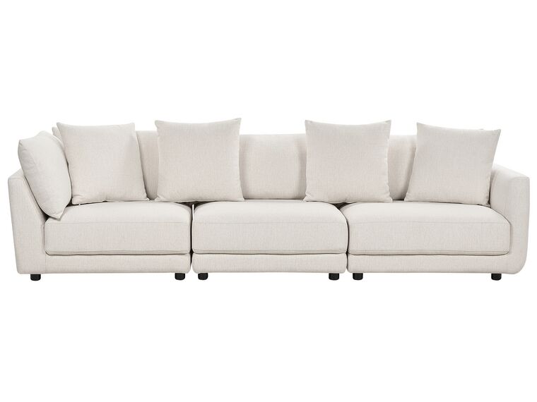 3 personers sofa med fodskammel hvid SIGTUNA_897688