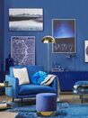Night Landscape Framed Canvas Wall Art 63 x 93 cm Blue and Black LORETO_836568