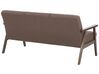 3 Seater Fabric Sofa Brown ASNES_786882
