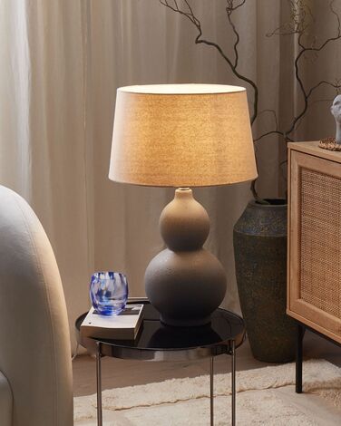 Ceramic Table Lamp Grey YENISEI