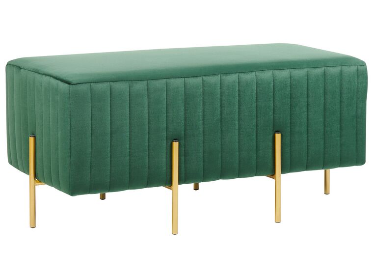 Zöld bársony ülőpad 89 x 45 cm DAYTON_860575