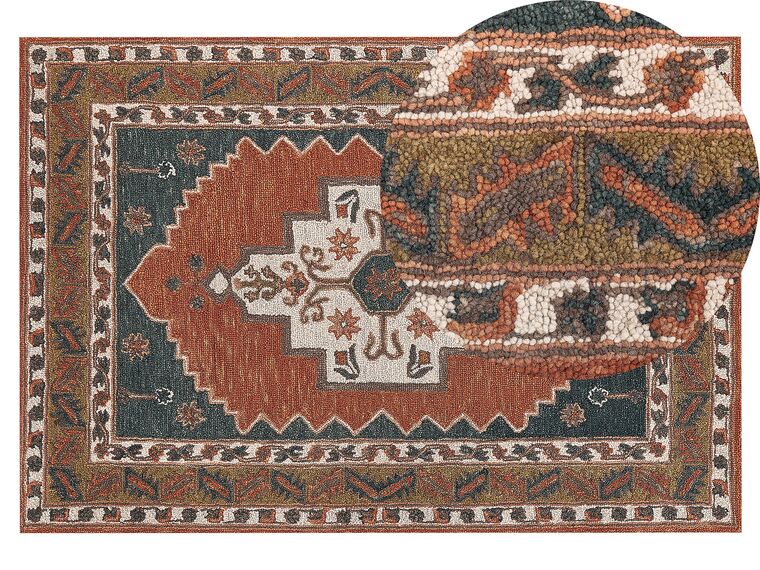 Vlněný koberec 140 x 200 cm vícebarevný GELINKAYA_836899