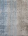Viscose Rug 140 x 200 cm Grey and Blue ERCIS_710360