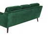 3-seters sofa fløyel smaragdgrønn LOKKA_704347