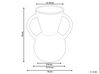 Barna porcelán virágváza 19 cm ORESTIADA_846244