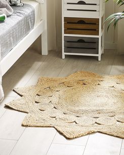 Matto juutti beige ø 120 cm ARABAN