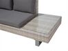 Lounge Set Rattan beige 5-Sitzer modular Auflagen grau LANCIANO_711828