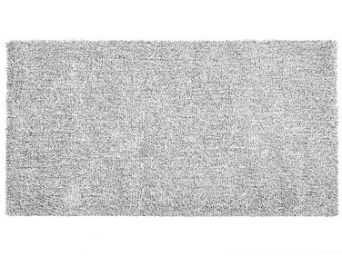 Tæppe 80x150 cm hvid/sort DEMRE