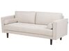 3 Seater Fabric Sofa Beige NURMO_896151