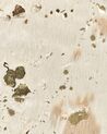 Kunstfell-Teppich Kuh beige mit goldenen Sprenkeln 150 x 200 cm BOGONG_820375