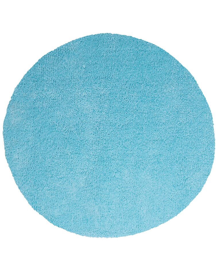 Vloerkleed polyester lichtblauw ⌀ 140 cm DEMRE_738132