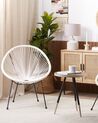 Set of 2 PE Rattan Accent Chairs White ACAPULCO II_817070