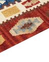 Kelim Teppich Wolle mehrfarbig 80 x 300 cm orientalisches Muster Kurzflor VOSKEHAT_858475