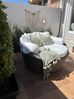 Záhradná posteľ z umelého ratanu svetlohnedá SYLT_844474