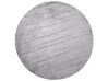 Round Viscose Area Rug ⌀ 140 cm Light Grey GESI II_868807