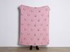 Manta infantil de algodón rosa motivo pandas 130 x 170 cm TALOKAN_905409